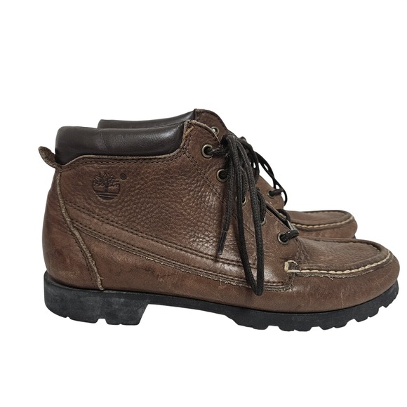 Timberland Shoes - Vintage 1990's Y2K Leather Timberland Womens Brown Chukka Style Boots Size 7.5M*